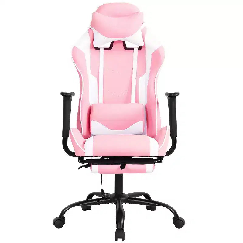 FDW Racing Gaming Chair Sedie da gioco con scrivania per computer Poggiatesta in pelle PU Supporto lombare e sedile girevole a 360°