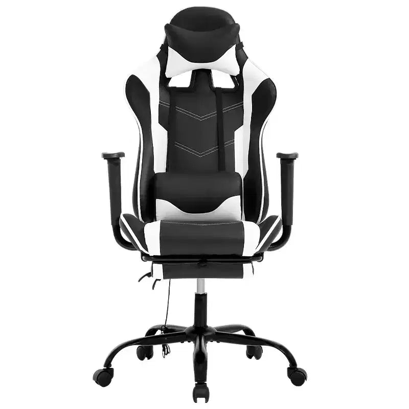 FDW Racing Gaming Chair Sedie da gioco con scrivania per computer Poggiatesta in pelle PU Supporto lombare e sedile girevole a 360°