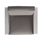 GDFStudio Cape Coral Outdoor Aluminum Club Chairs with Cushions (Set of 4), Khaki/Silver