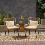 Christopher Knight Home Sedona Outdoor Rope Club Chairs with Cushions (Set of 2)