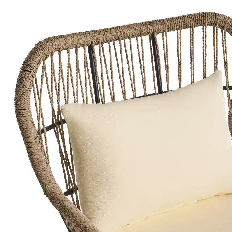 Christopher Knight Home Sedona Outdoor Rope Club Chairs with Cushions (Set of 2)