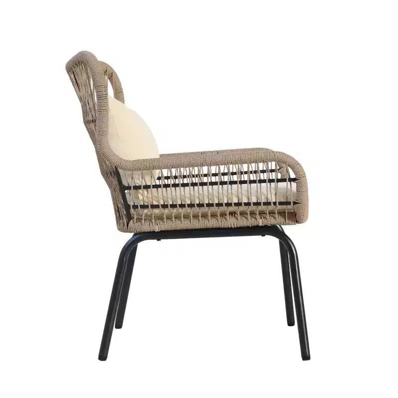 Christopher Knight Home Sedona Outdoor Rope Club Chairs with Cushions (Set of 2)
