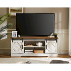 Wampat Farmhouse Sliding Barn Door Wood TV Stand / Storage Cabinet