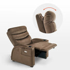 Poltrona Reclinabile MCombo Power Zero Gravity con Poggiatesta Regolabile per Soggiorno, Tessuto ZG334