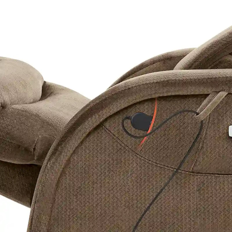 Poltrona Reclinabile MCombo Power Zero Gravity con Poggiatesta Regolabile per Soggiorno, Tessuto ZG334