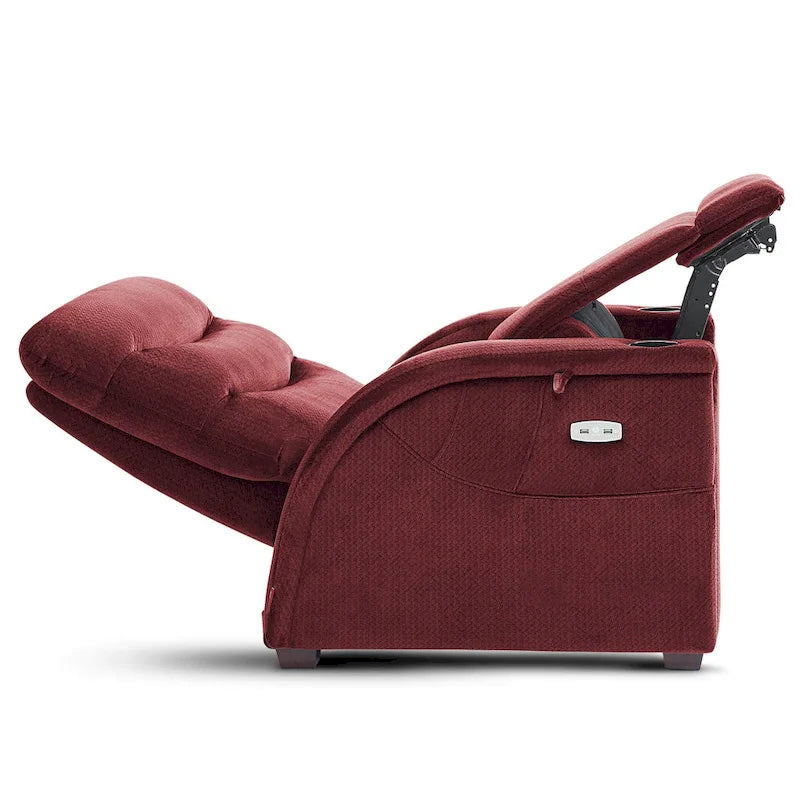Poltrona Reclinabile MCombo Power Zero Gravity con Poggiatesta Regolabile per Soggiorno, Tessuto ZG334