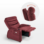 Poltrona Reclinabile MCombo Power Zero Gravity con Poggiatesta Regolabile per Soggiorno, Tessuto ZG334