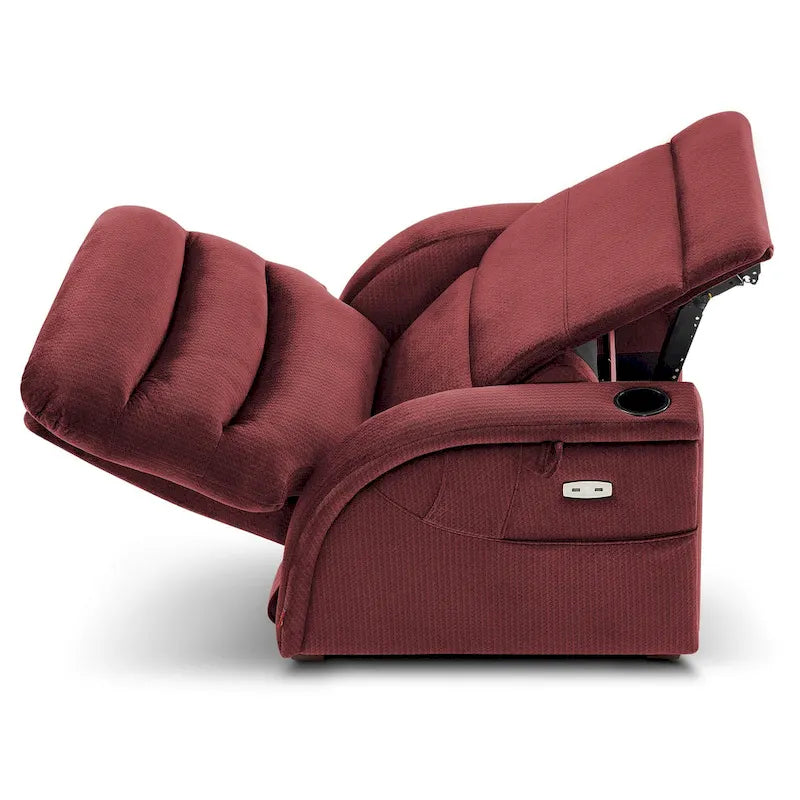 Poltrona Reclinabile MCombo Power Zero Gravity con Poggiatesta Regolabile per Soggiorno, Tessuto ZG334