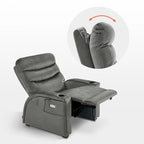 Poltrona Reclinabile MCombo Power Zero Gravity con Poggiatesta Regolabile per Soggiorno, Tessuto ZG334