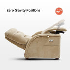 Poltrona Reclinabile MCombo Power Zero Gravity con Poggiatesta Regolabile per Soggiorno, Tessuto ZG334