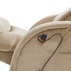 Poltrona Reclinabile MCombo Power Zero Gravity con Poggiatesta Regolabile per Soggiorno, Tessuto ZG334