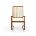 GDFStudio Reynard Outdoor Acacia Wood Rocking Chair, Teak