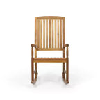GDFStudio Reynard Outdoor Acacia Wood Rocking Chair, Teak