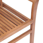 vidaXL Sedie da pranzo impilabili 6 pz in legno massello di teak