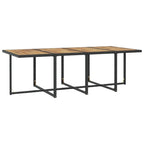 vidaXL Patio Furniture Set Outdoor Table and Chair Dining Set Poly Rattan
