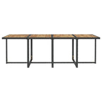 vidaXL Patio Furniture Set Outdoor Table and Chair Dining Set Poly Rattan