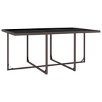 vidaXL Patio Furniture Set Outdoor Table and Chair Dining Set Poly Rattan
