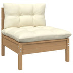 vidaXL Solid Pinewood Patio Lounge Set 8 Piece with Cushions Multi Colors - 25 x 25 x 24.6