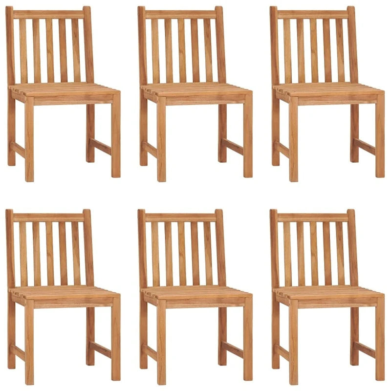 vidaXL Solid Wood Teak Patio Dining Set Garden Outdoor Table Chair 3/4/5/7/9 Piece