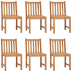 vidaXL Solid Wood Teak Patio Dining Set Garden Outdoor Table Chair 3/4/5/7/9 Piece