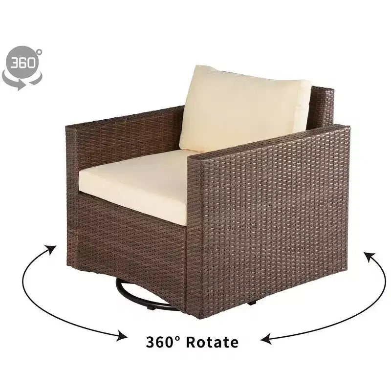 Jiallo 360 degree glider chair (Set of 2)