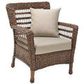Jiallo Modern Concept Faux Sea Grass Resin Rattan Patio Chair