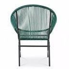 Christopher Knight Home Nusa Outdoor Rattan and Metal Acapulco Weave Club Chairs (Set of 2)