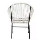 Christopher Knight Home Nusa Outdoor Rattan and Metal Acapulco Weave Club Chairs (Set of 2)