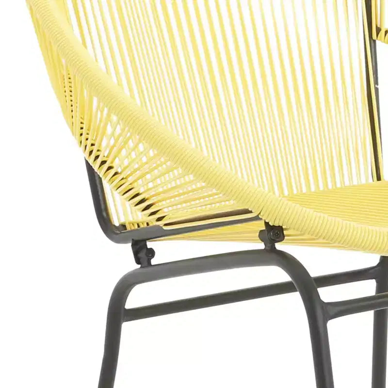 Christopher Knight Home Nusa Outdoor Rattan and Metal Acapulco Weave Club Chairs (Set of 2)