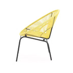 Christopher Knight Home Nusa Outdoor Rattan and Metal Acapulco Weave Club Chairs (Set of 2)