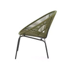 Christopher Knight Home Nusa Outdoor Rattan and Metal Acapulco Weave Club Chairs (Set of 2)