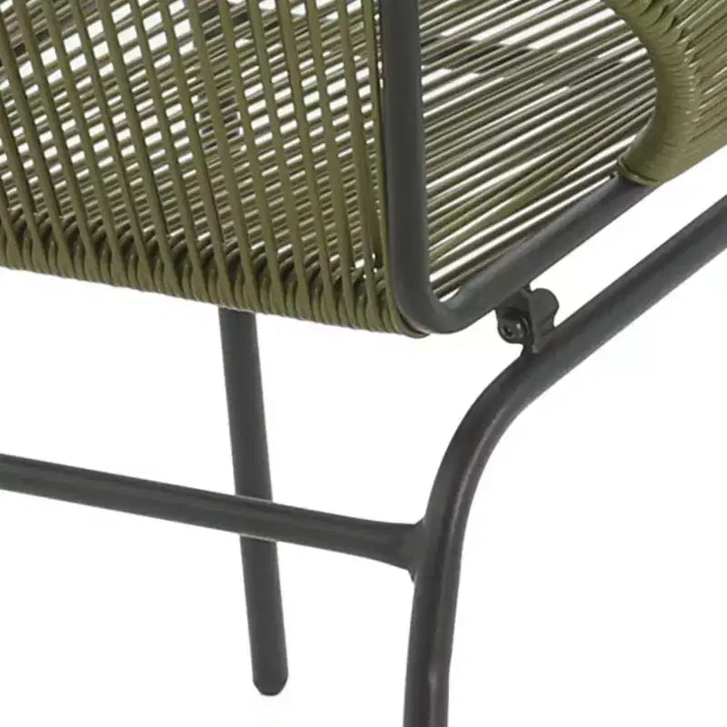 Christopher Knight Home Nusa Outdoor Rattan and Metal Acapulco Weave Club Chairs (Set of 2)