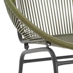 Christopher Knight Home Nusa Outdoor Rattan and Metal Acapulco Weave Club Chairs (Set of 2)