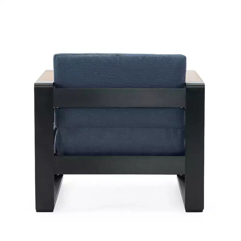Christopher Knight Home Giovanna Outdoor Aluminum and Faux Wood Club Chair (Set of 2)