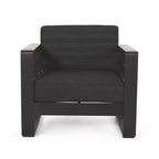 Christopher Knight Home Giovanna Outdoor Aluminum and Faux Wood Club Chair