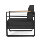 Christopher Knight Home Giovanna Outdoor Aluminum and Faux Wood Club Chair