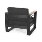 Christopher Knight Home Giovanna Outdoor Aluminum and Faux Wood Club Chair