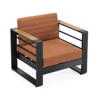 Christopher Knight Home Giovanna Outdoor Aluminum and Faux Wood Club Chair