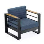 Christopher Knight Home Giovanna Outdoor Aluminum and Faux Wood Club Chair