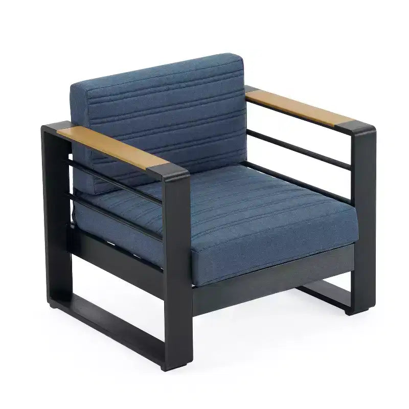Christopher Knight Home Giovanna Outdoor Aluminum and Faux Wood Club Chair