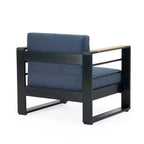 Christopher Knight Home Giovanna Outdoor Aluminum and Faux Wood Club Chair