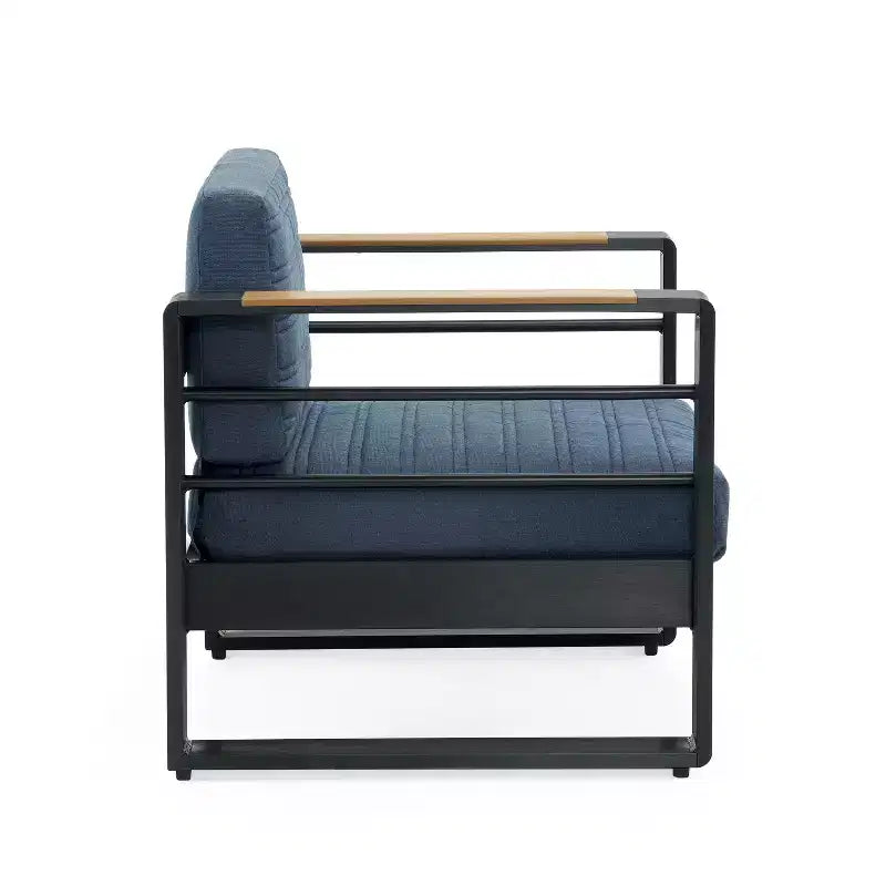 Christopher Knight Home Giovanna Outdoor Aluminum and Faux Wood Club Chair
