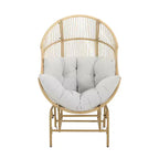 Christopher Knight Home Paolos Outdoor Wicker and Iron Gliding Chair