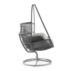 Christopher Knight Home Lina Outdoor Wicker Swivel Lounge Chair, Light Gray