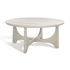 SAFAVIEH Couture Cveta Wood Round Coffee Table - 40 In. W x 40 In. D x 18 In. H - 40Wx40Dx18H