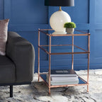 SAFAVIEH Vida 3-Tier Accent Table - 22 W x 18 D x 27 H - 22Wx18Dx27H