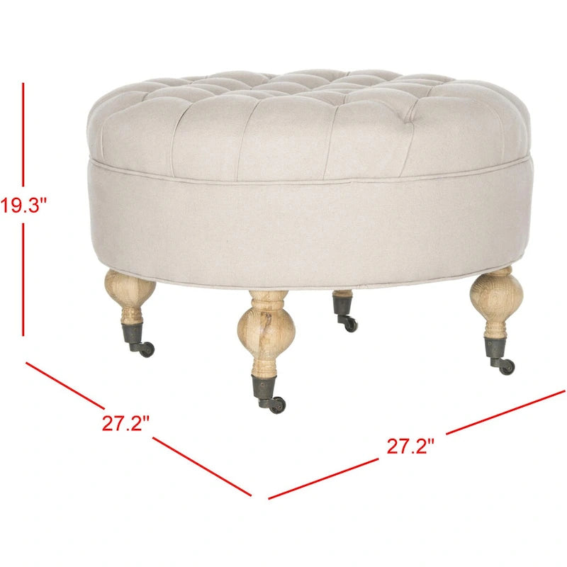 Shaunna Round Ottoman