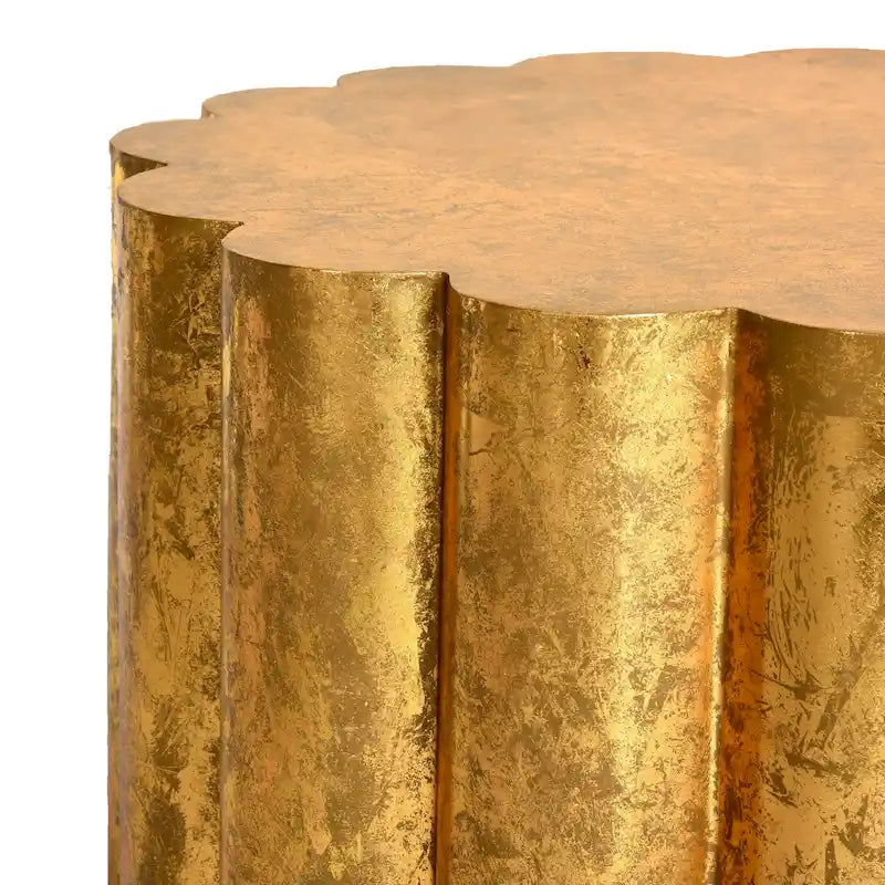SAFAVIEH Carolee Gold Drum Coffee Table - 28 x 28 x 15 - 28Wx28Dx15H