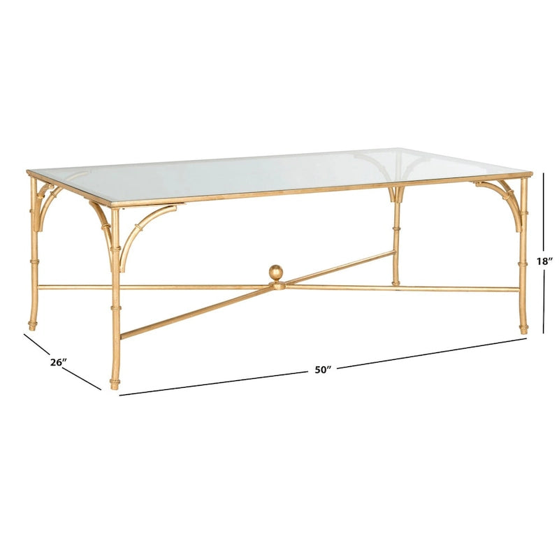 Telke Gold Coffee Table - 50 x 26 x 18 - 50Wx26Dx18H
