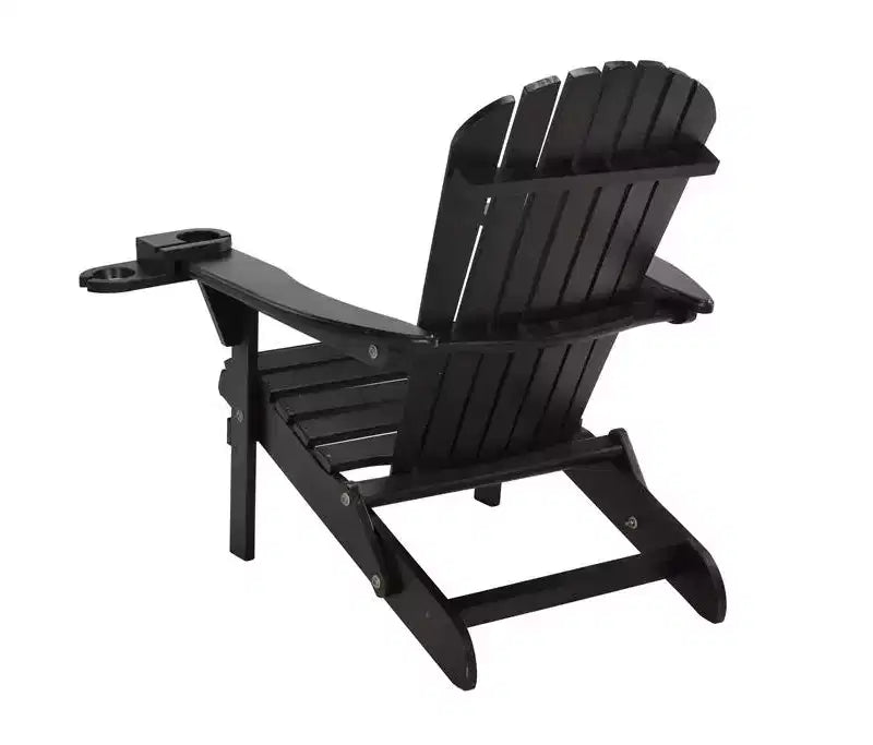 Jiallo Foldable Adirondack Chair with cup holder set of 2